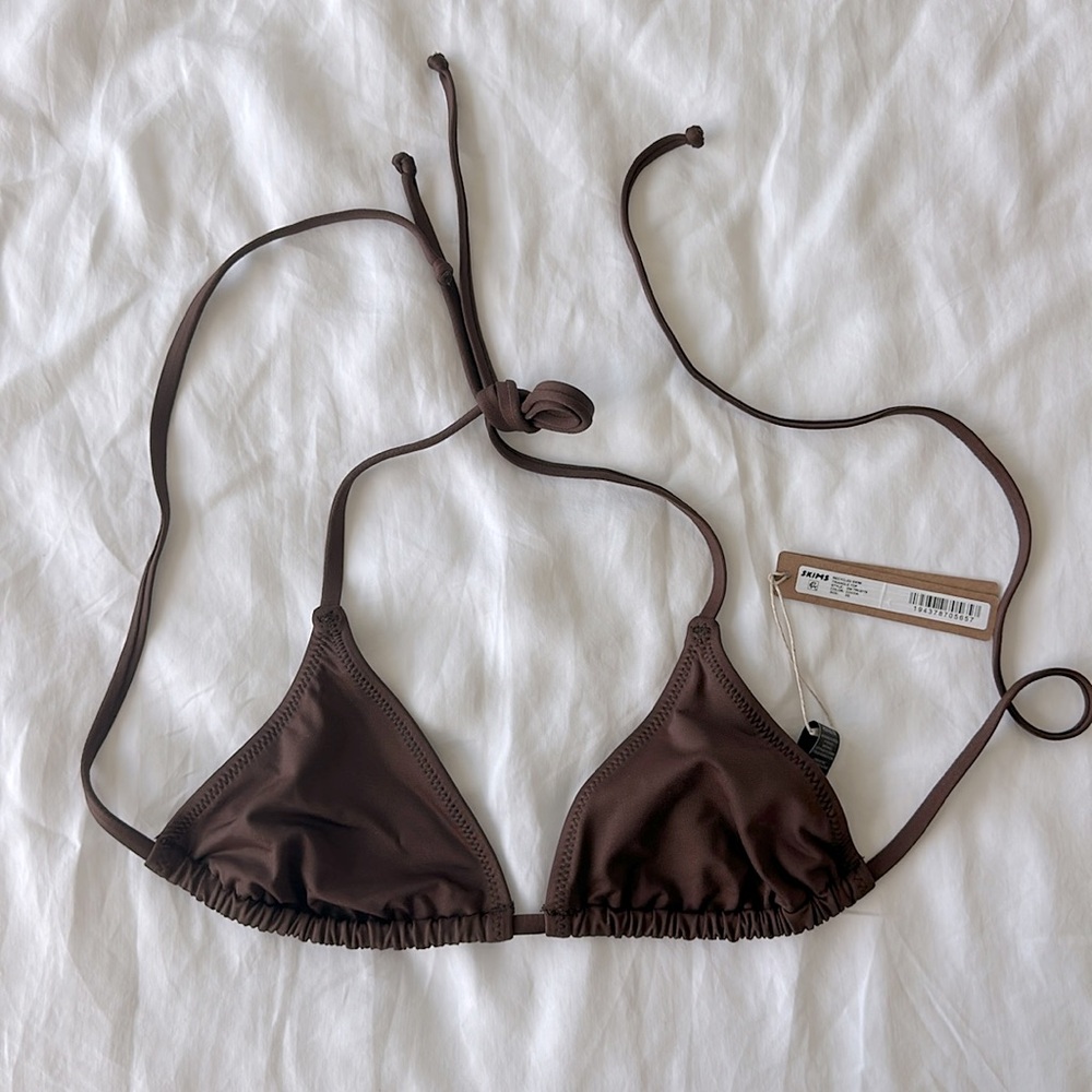 Brand new Skims triangle bikini top